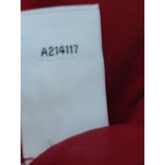 Linea By Louis Dell'Olio Red Sheer Button Front Blouse Size 1X - Picture 11 of 15